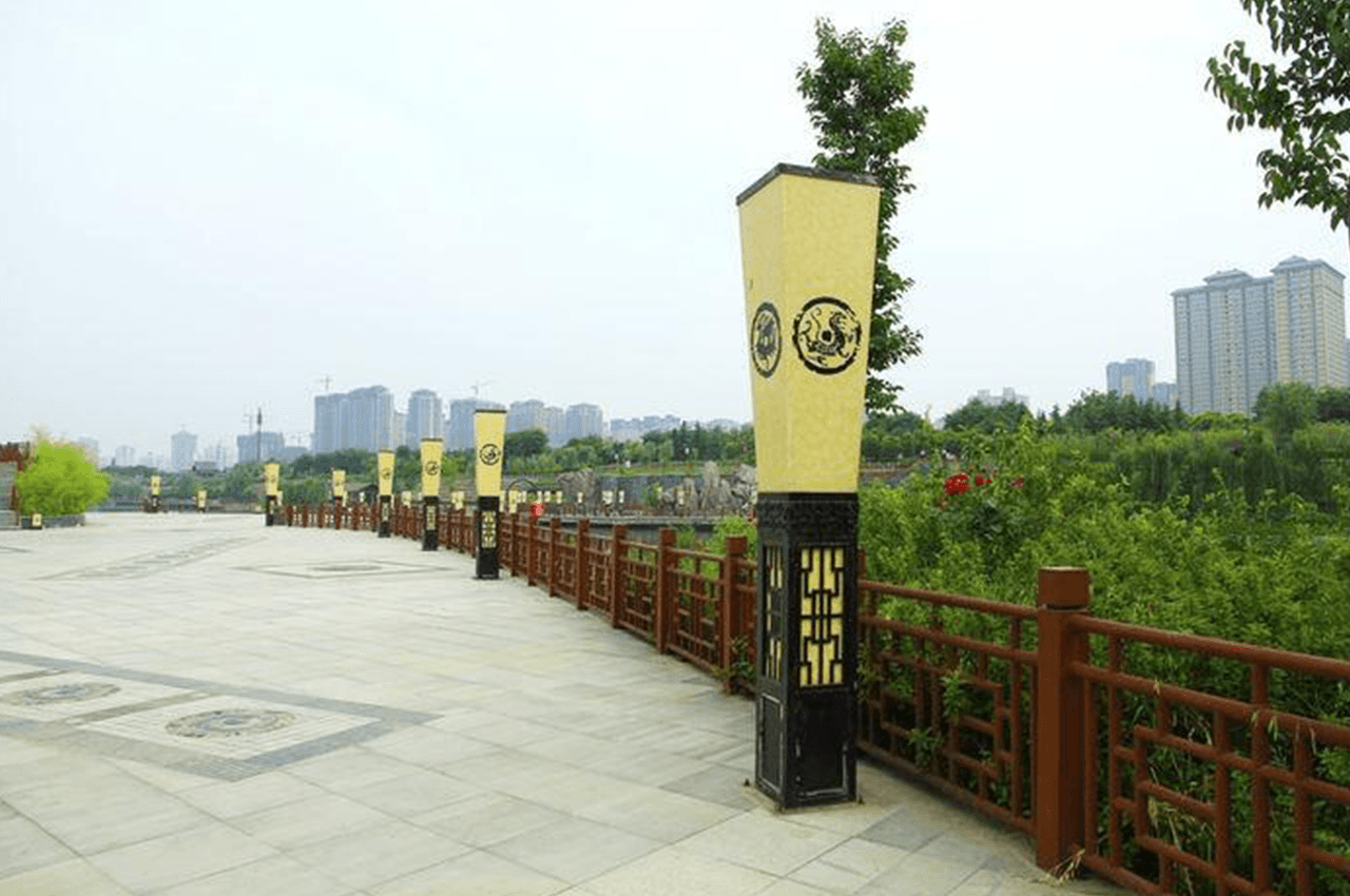 武汉时代经典厂家设计制作旅游景区古风景观灯